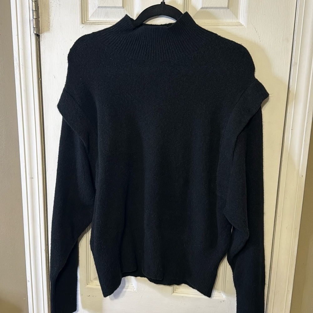Prologue Black Pullover Sweater 3% Wool Size Large